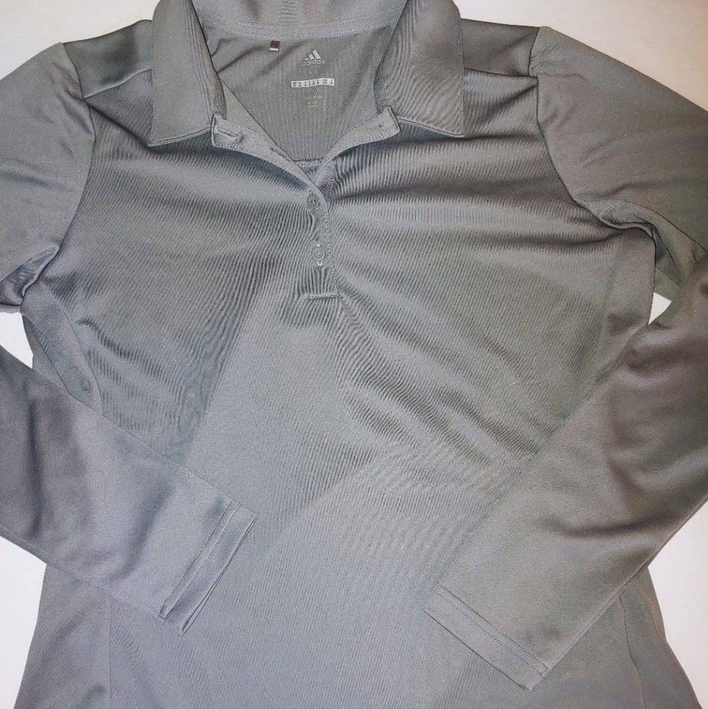 Adidas Gray Golf Polo Shirt M